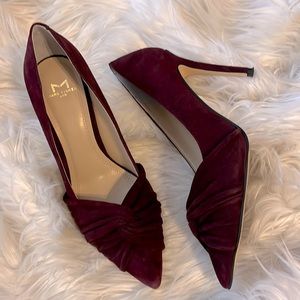 Marc Fisher burgundy suede pumps